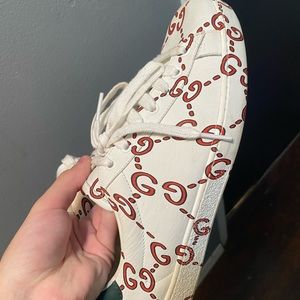 Gucci Aces wore these suckers a few times amazing shoes they fit really good